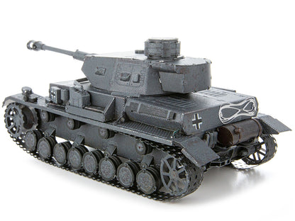 Model Kit German Panzer IV Tank (Challenging Difficulty) Steel Model by Metal Earth