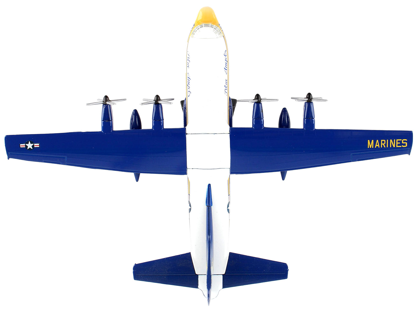 Lockheed C-130 Hercules Transport Aircraft "Fat Albert - Blue Angels" 1/200 Diecast Model Airplane by Postage Stamp