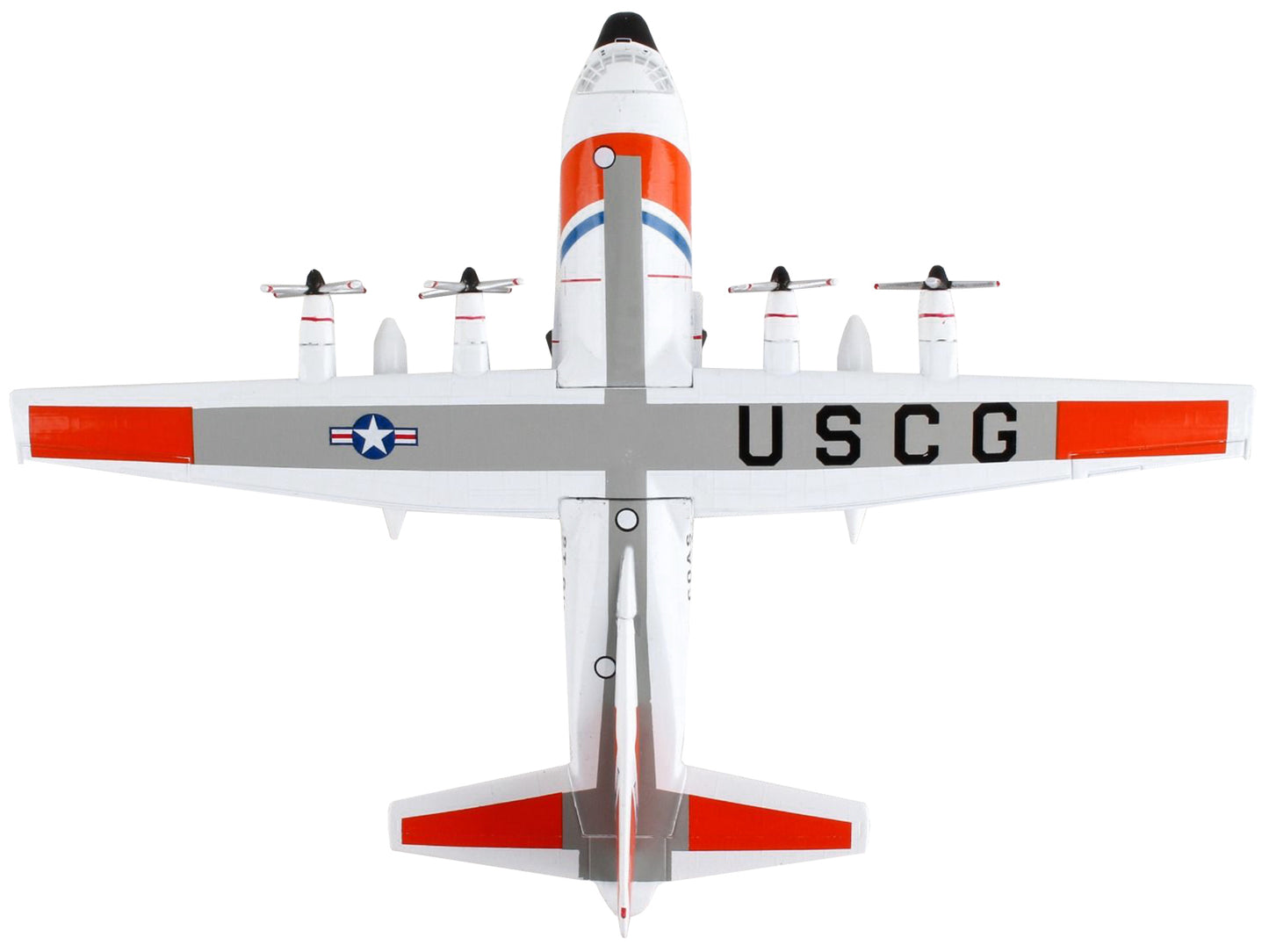 Lockheed C-130 Hercules Transport Aircraft "Variant H - United States Coast Guard" 1/200 Diecast Model Airplane by Postage Stamp