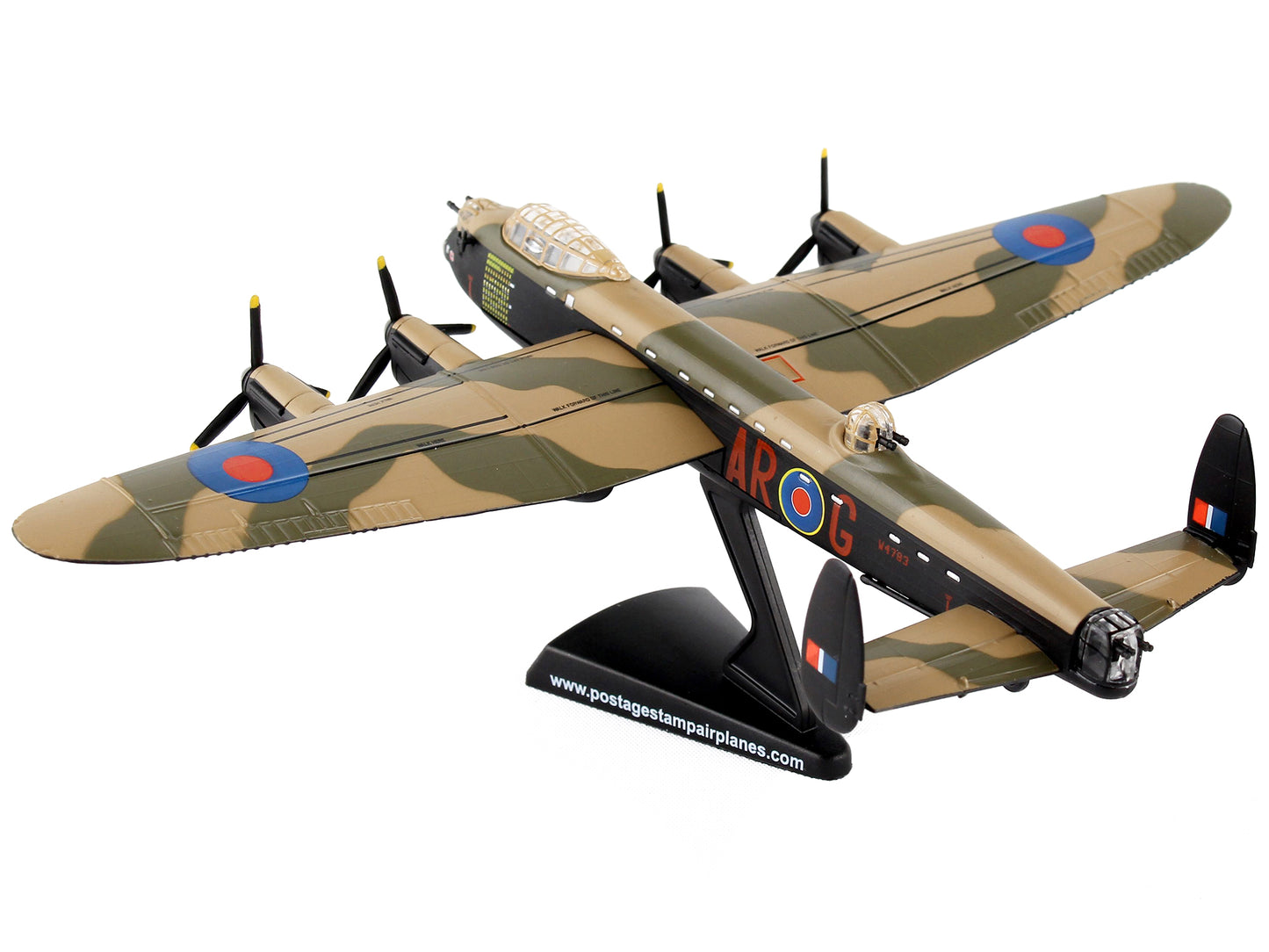 Avro Lancaster NX611 Bomber Aircraft "G for George 460 Squadron" Royal Australian Air Force 1/150 Diecast Model Airplane by Postage Stamp