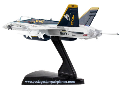 McDonnell Douglas F/A-18C Hornet Fighter Aircraft "VFA-83 Rampagers" United States Navy 1/150 Diecast Model Airplane by Postage Stamp