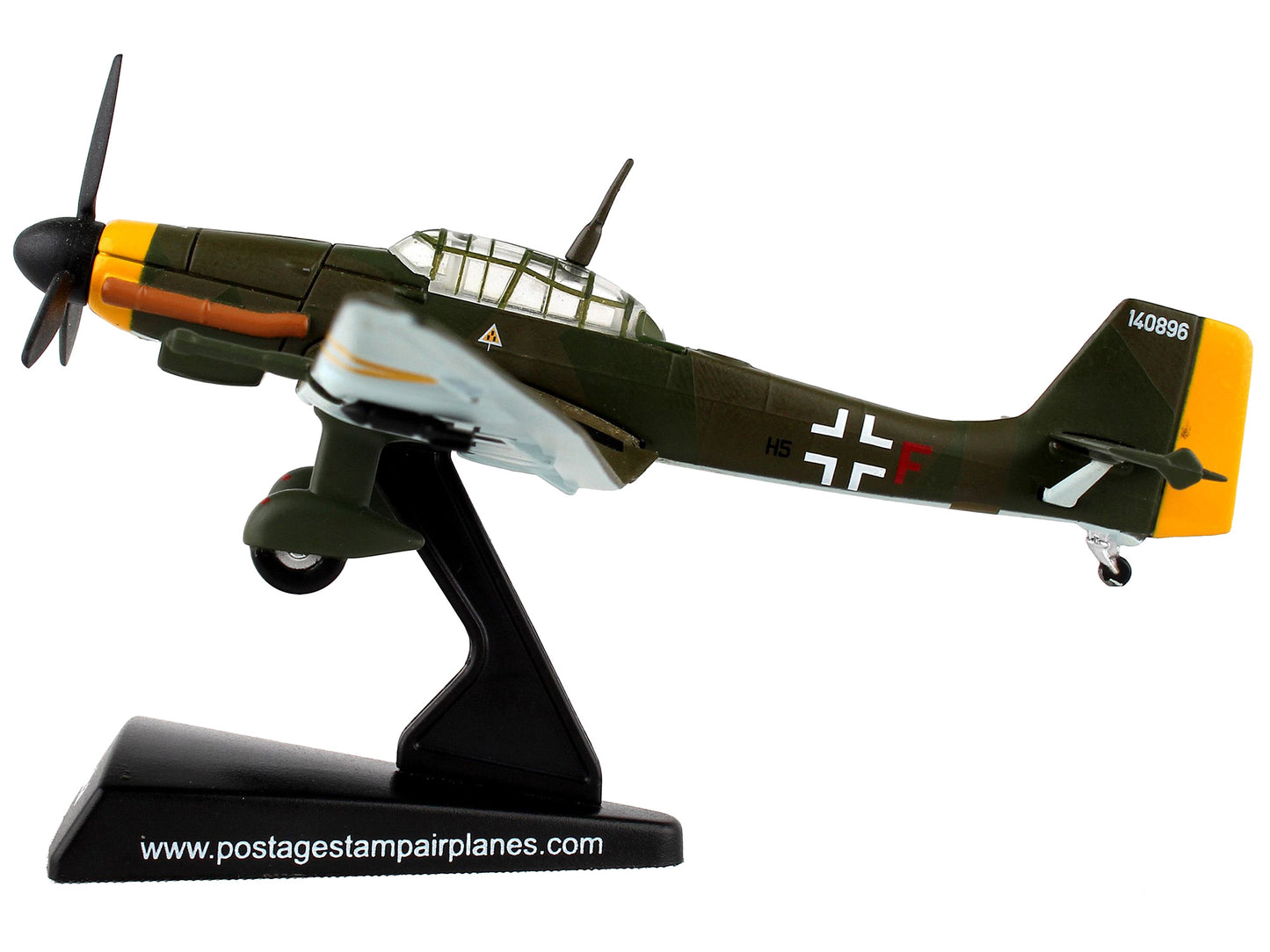 Junkers JU 87 Stuka Aircraft "World War II" German Luftwaffe 1/110 Diecast Model Airplane by Postage Stamp