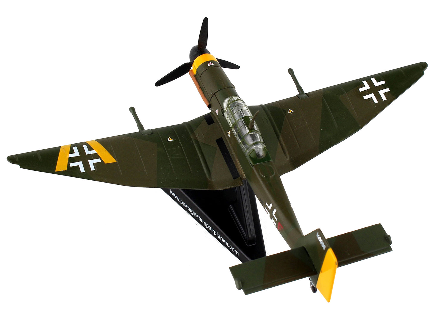 Junkers JU 87 Stuka Aircraft "World War II" German Luftwaffe 1/110 Diecast Model Airplane by Postage Stamp