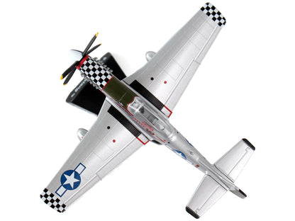 North American P-51D Mustang Fighter Aircraft "Big Beautiful Doll" United States Army Air Forces 1/100 Diecast Model Airplane by Postage Stamp