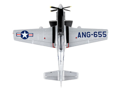 North American TF-51D Mustang Fighter Aircraft #655 "Toulouse Nuts West Virginia Air National Guard" United States  Air Force 1/100 Diecast Model Airplane by Postage Stamp