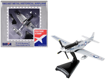 North American TF-51D Mustang Fighter Aircraft #655 "Toulouse Nuts West Virginia Air National Guard" United States  Air Force 1/100 Diecast Model Airplane by Postage Stamp