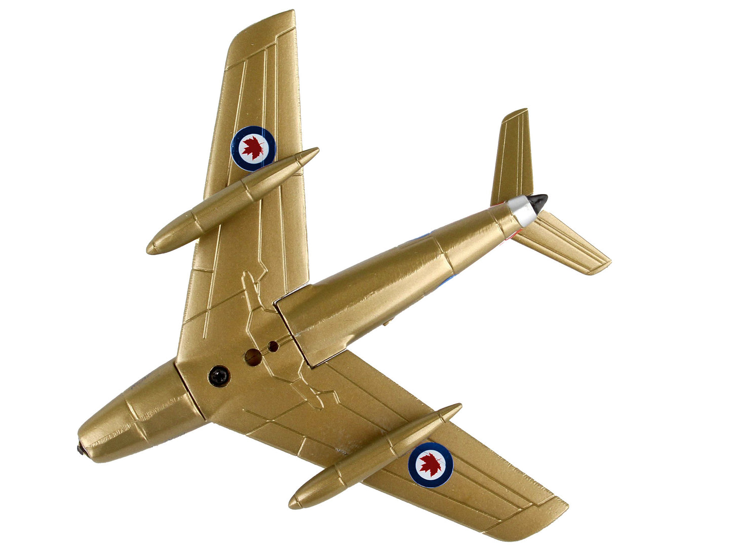 North American Canadair Sabre Fighter Aircraft "Golden Hawks" Royal Canadian Air Force 1/110 Diecast Model Airplane by Postage Stamp