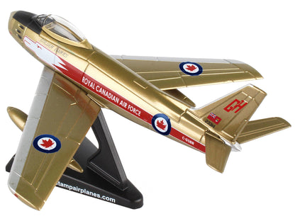 North American Canadair Sabre Fighter Aircraft "Golden Hawks" Royal Canadian Air Force 1/110 Diecast Model Airplane by Postage Stamp