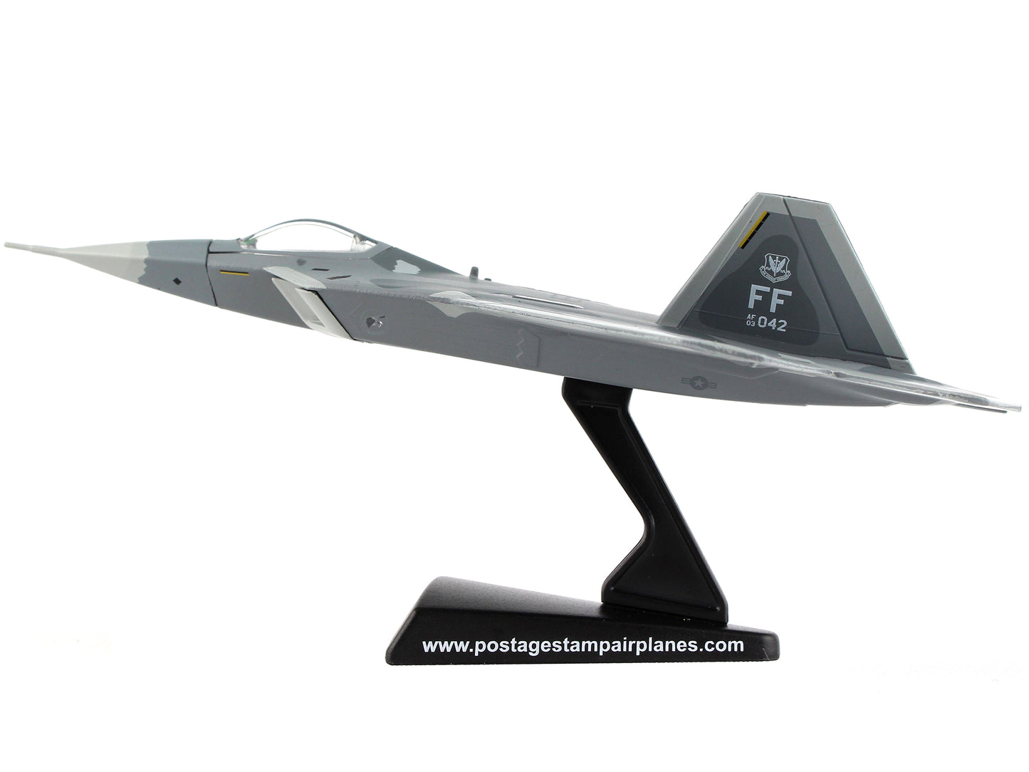 Lockheed Martin F-22 Raptor Fighter Aircraft "United States Air Force" 1/145 Diecast Model Airplane by Postage Stamp