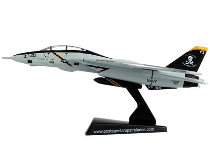 Grumman F-14 Tomcat Fighter Aircraft VFA-103 "Jolly Rogers" United States Navy 1/160 Diecast Model Airplane by Postage Stamp