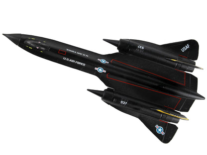 Lockheed YF-12 SR-71 Blackbird Aircraft "NASA" United States Air Force 1/200 Diecast Model Airplane by Postage Stamp