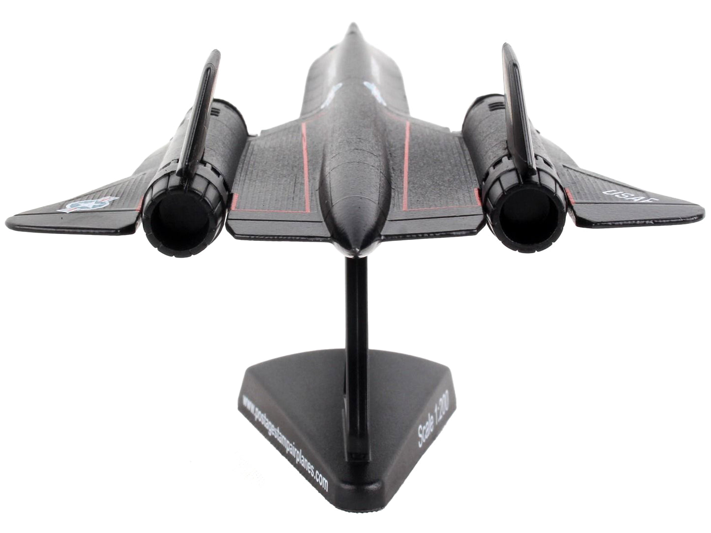 Lockheed SR-71 Blackbird Aircraft "United States Air Force" 1/200 Diecast Model Airplane by Postage Stamp