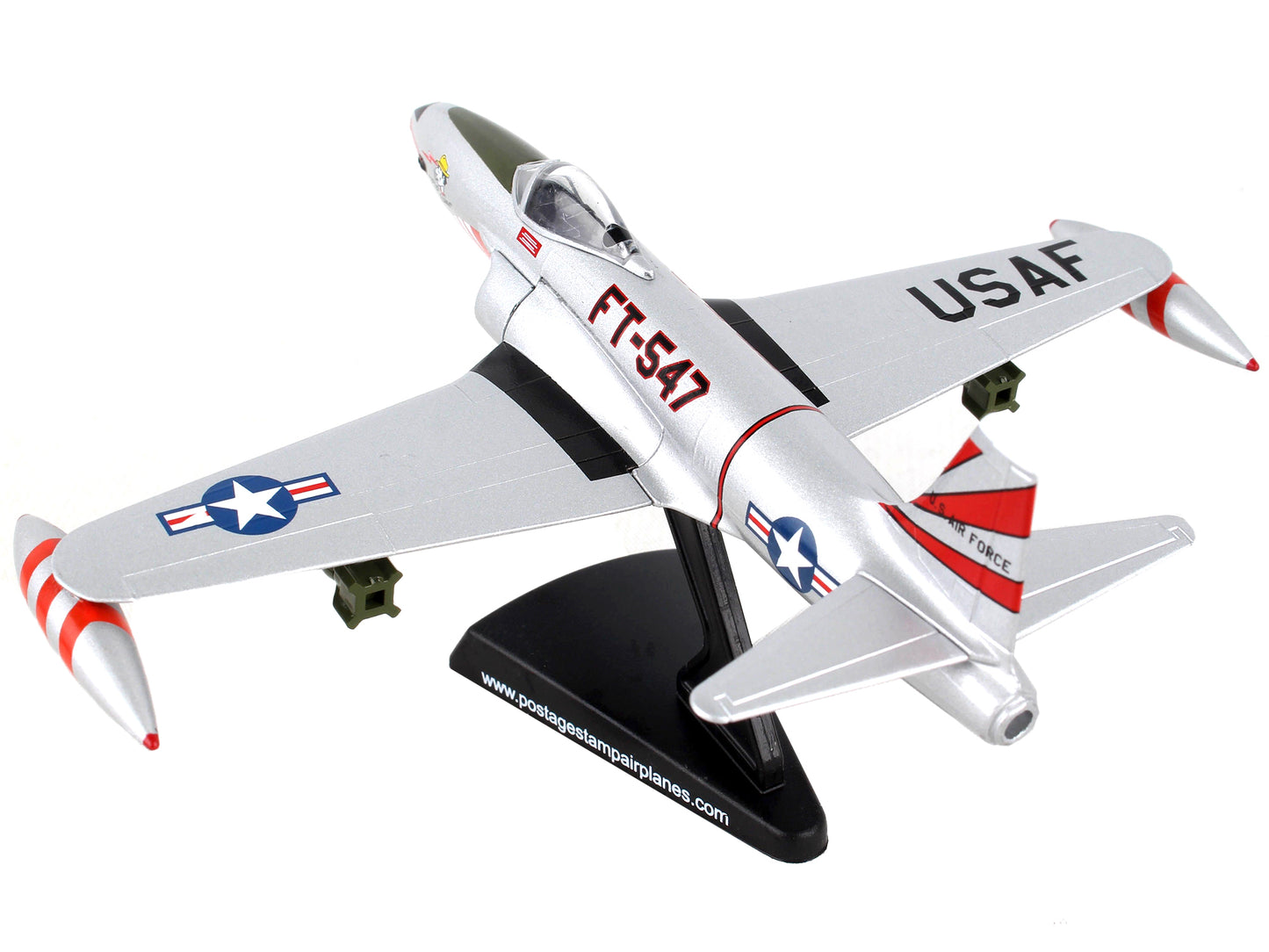 Lockheed F-80 Shooting Star Fighter Aircraft "Evil Eye Fleagle - Miss Barbara Ann" United States Air Force 1/96 Diecast Model Airplane by Postage Stamp