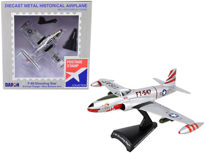 Lockheed F-80 Shooting Star Fighter Aircraft "Evil Eye Fleagle - Miss Barbara Ann" United States Air Force 1/96 Diecast Model Airplane by Postage Stamp