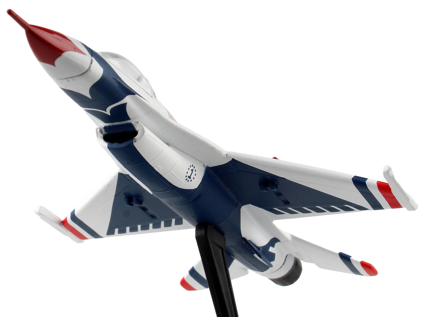 Lockheed Martin F-16 Fighting Falcon Fighter Aircraft "Thunderbirds" United States Air Force 1/126 Diecast Model Airplane by Postage Stamp