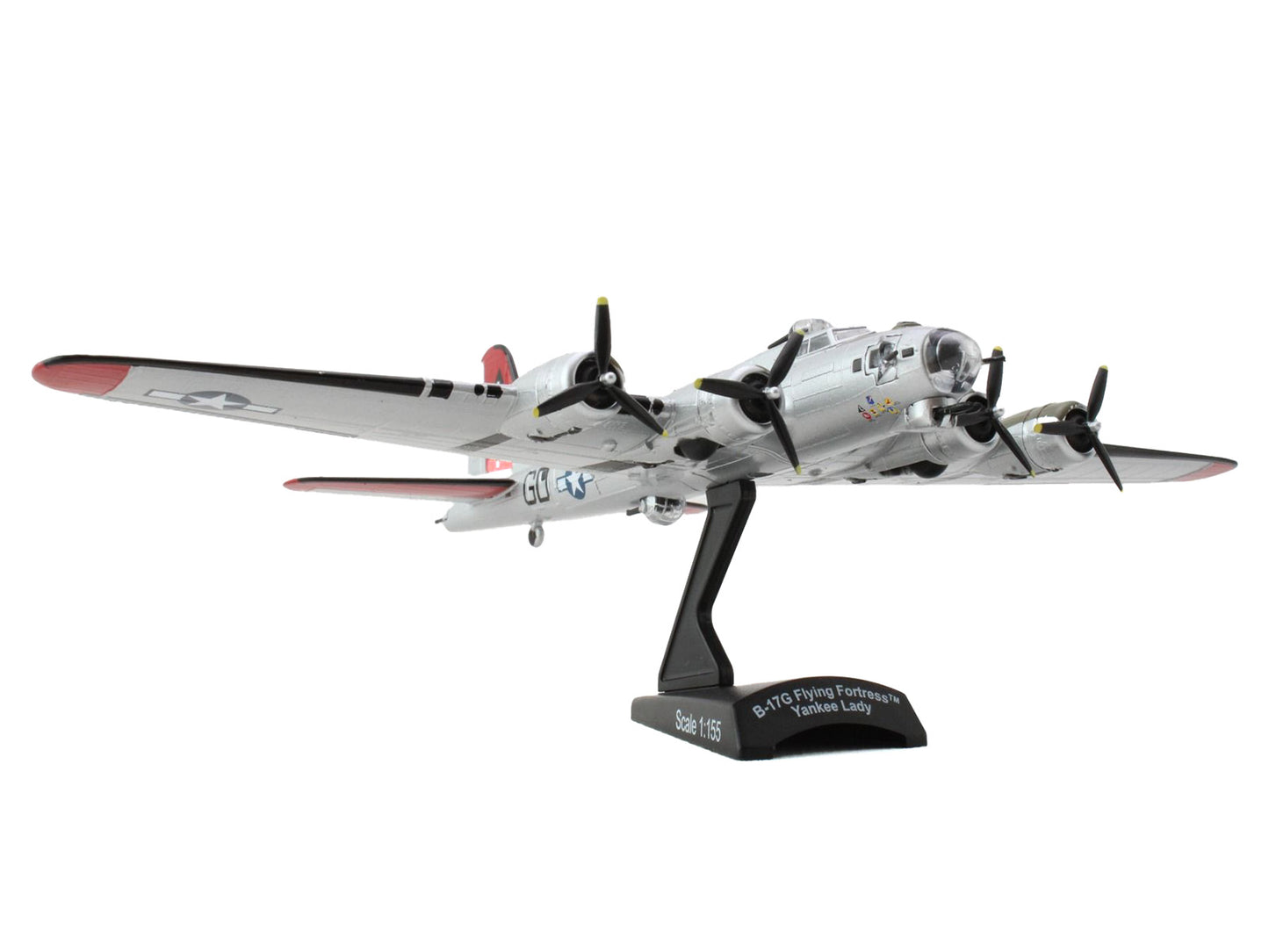 Boeing B-17G Flying Fortress Bomber Aircraft "Yankee Lady" United States Army Air Force 1/155 Diecast Model Airplane by Postage Stamp