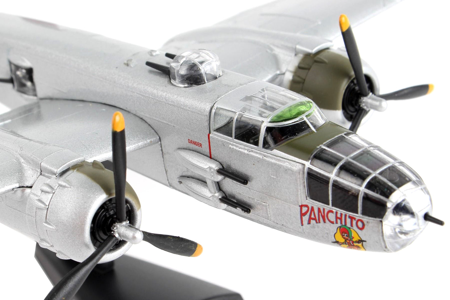 North American B-25J Mitchell Bomber Aircraft "Panchito" United States Air Force 1/100 Diecast Model Airplane by Postage Stamp