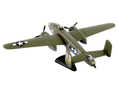 North American B-25J Mitchell Bomber Aircraft "Briefing Time" United States Air Force 1/100 Diecast Model Airplane by Postage Stamp