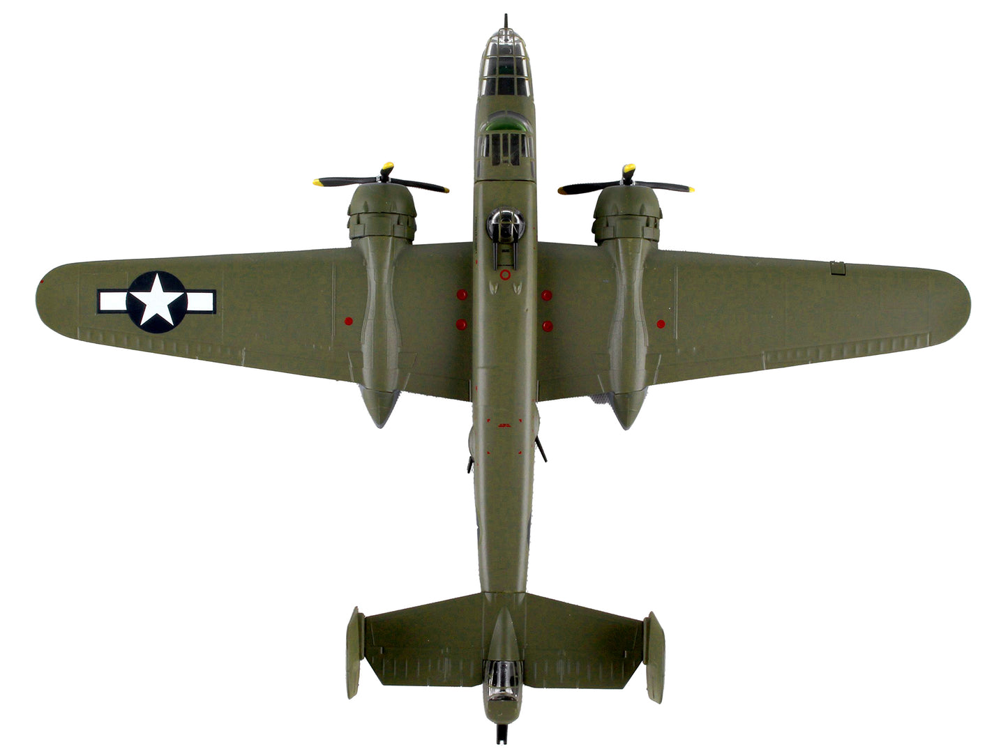 North American B-25J Mitchell Bomber Aircraft "Briefing Time" United States Air Force 1/100 Diecast Model Airplane by Postage Stamp