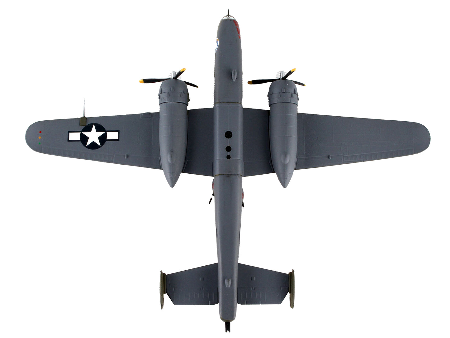 North American B-25J Mitchell Bomber Aircraft "Briefing Time" United States Air Force 1/100 Diecast Model Airplane by Postage Stamp