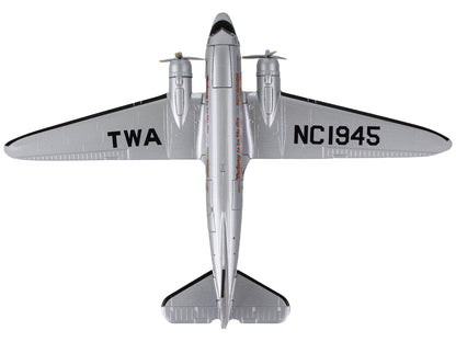 Douglas DC-3 Passenger Aircraft "Trans World Airlines - Victory is in the Air" 1/144 Diecast Model Airplane by Postage Stamp