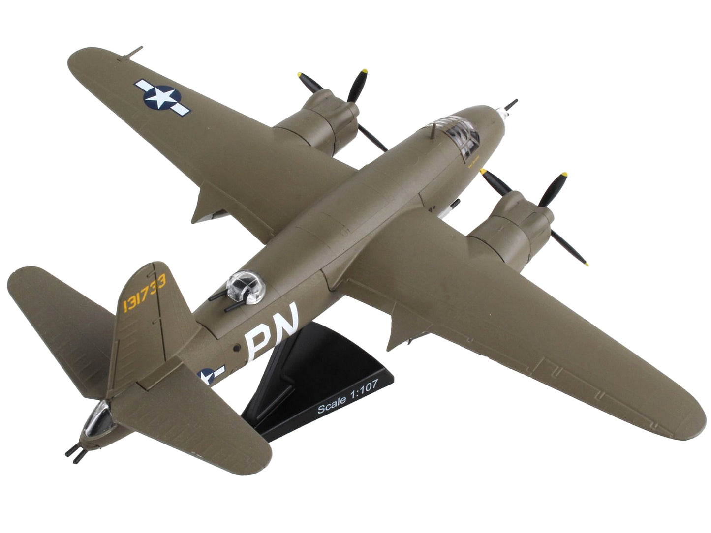 Martin B-26 Marauder Bomber Aircraft "Flak Bait" United States Army Air Forces 1/107 Diecast Model Airplane by Postage Stamp