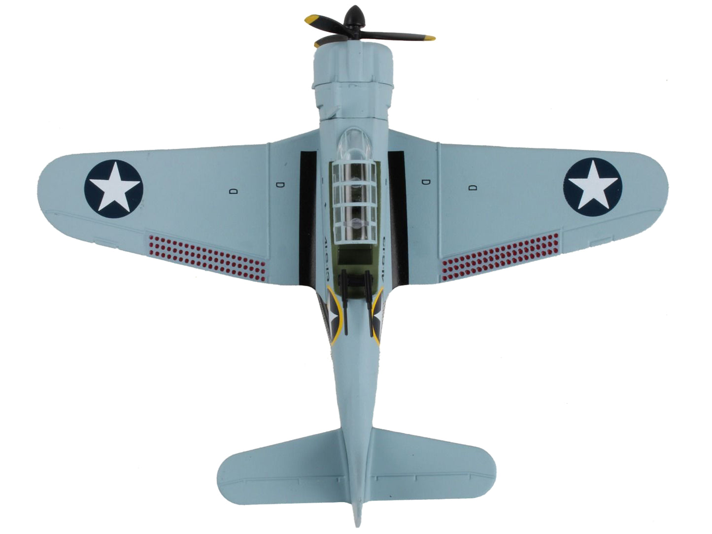 Douglas SBD-3 Dauntless Aircraft "41-S-13" United States Navy 1/87 Diecast Model Airplane by Postage Stamp