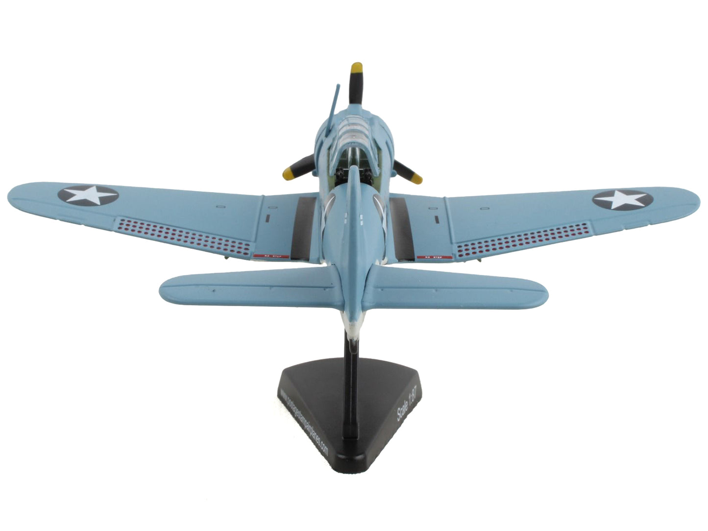 Douglas SBD-3 Dauntless Aircraft "Lt. Richard Best" United States Navy 1/87 Diecast Model Airplane by Postage Stamp