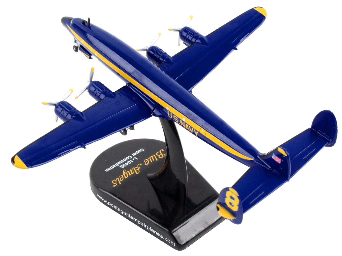 Lockheed L-1049G Super Constellation Commercial Aircraft "Blue Angels" United States Navy 1/300 Diecast Model Airplane by Postage Stamp