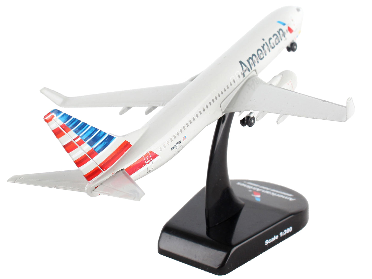 Boeing 737 Next Generation Commercial Aircraft "American Airlines" 1/300 Diecast Model Airplane by Postage Stamp