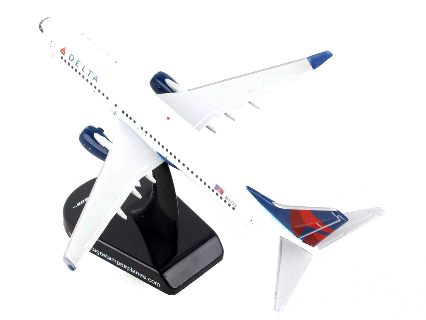 Boeing 737-800 Next Generation Commercial Aircraft "Delta Air Lines" 1/300 Diecast Model Airplane by Postage Stamp