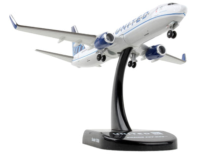 Boeing 737-800 Next Generation Commercial Aircraft "United Airlines" 1/300 Diecast Model Airplane by Postage Stamp