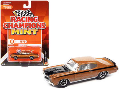 1970 Buick GSX Orange Metallic with Black Stripes and Hood "Racing Champions Mint 2022" Release 2 Limited Edition to 8500 pieces Worldwide 1/64 Diecast Model Car by Racing Champions