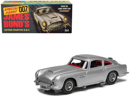 Aston Martin DB5 RHD (Right Hand Drive) Birch Silver James Bond 007 "Goldfinger" (1964) Movie (#261 Reissue) Diecast Model Car by Corgi