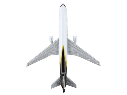 McDonnell Douglas MD-11 Commercial Aircraft "UPS Worldwide Services" (N281UP) White with Brown Tail Diecast Model Airplane by Daron