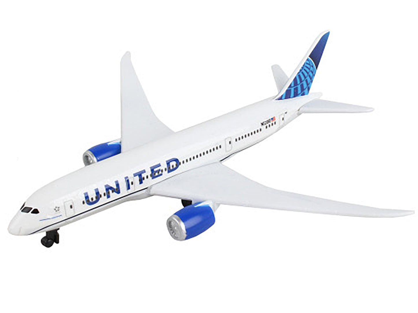 Commercial Aircraft "United Airlines" (N12010) White with Blue Tail Diecast Model Airplane by Daron