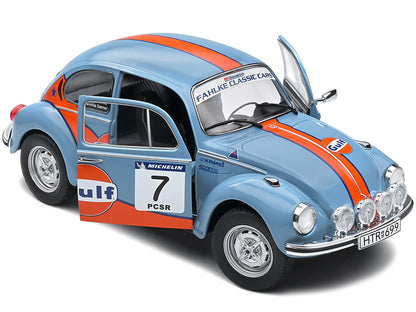 Volkswagen Beetle 1303 #7 Mathias Fahlke - Pernilla Sterner "Gulf Oil" Rally Cold Balls (2019) "Competition" Series 1/18 Diecast Model Car by Solido