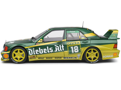 Mercedes-Benz 190 EVO II #18 Kurt Thiim "DTM (Deutsche Tourenwagen Meisterschaft)" (1992) "Competition" Series 1/18 Diecast Model Car by Solido