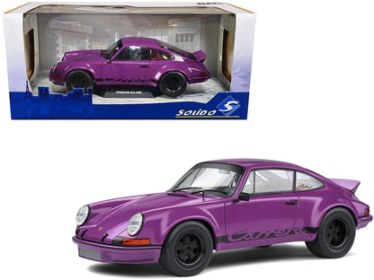 1973 Porsche 911 RSR Purple with Black Stripes 1/18 Diecast Model Car by Solido