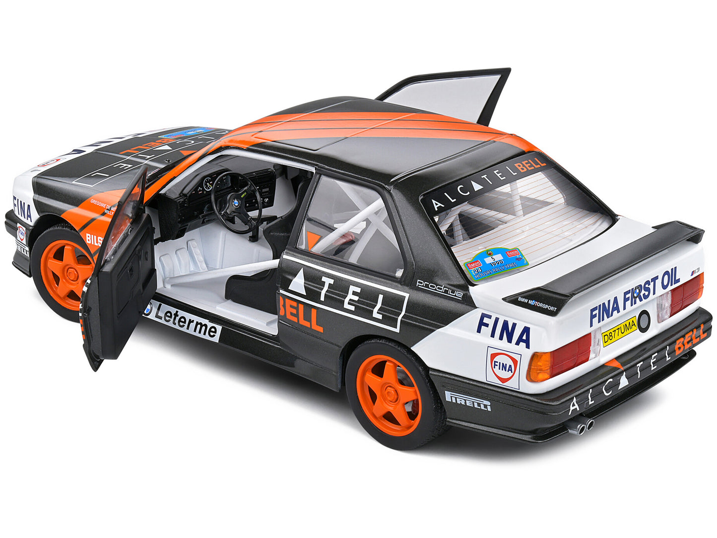 BMW E30 M3 Gr.A #5 Gregoire de Mevius - Willy Lux 3rd Place "Ypres 24 Hours Rally" (1990) "Competition" Series 1/18 Diecast Model Car by Solido