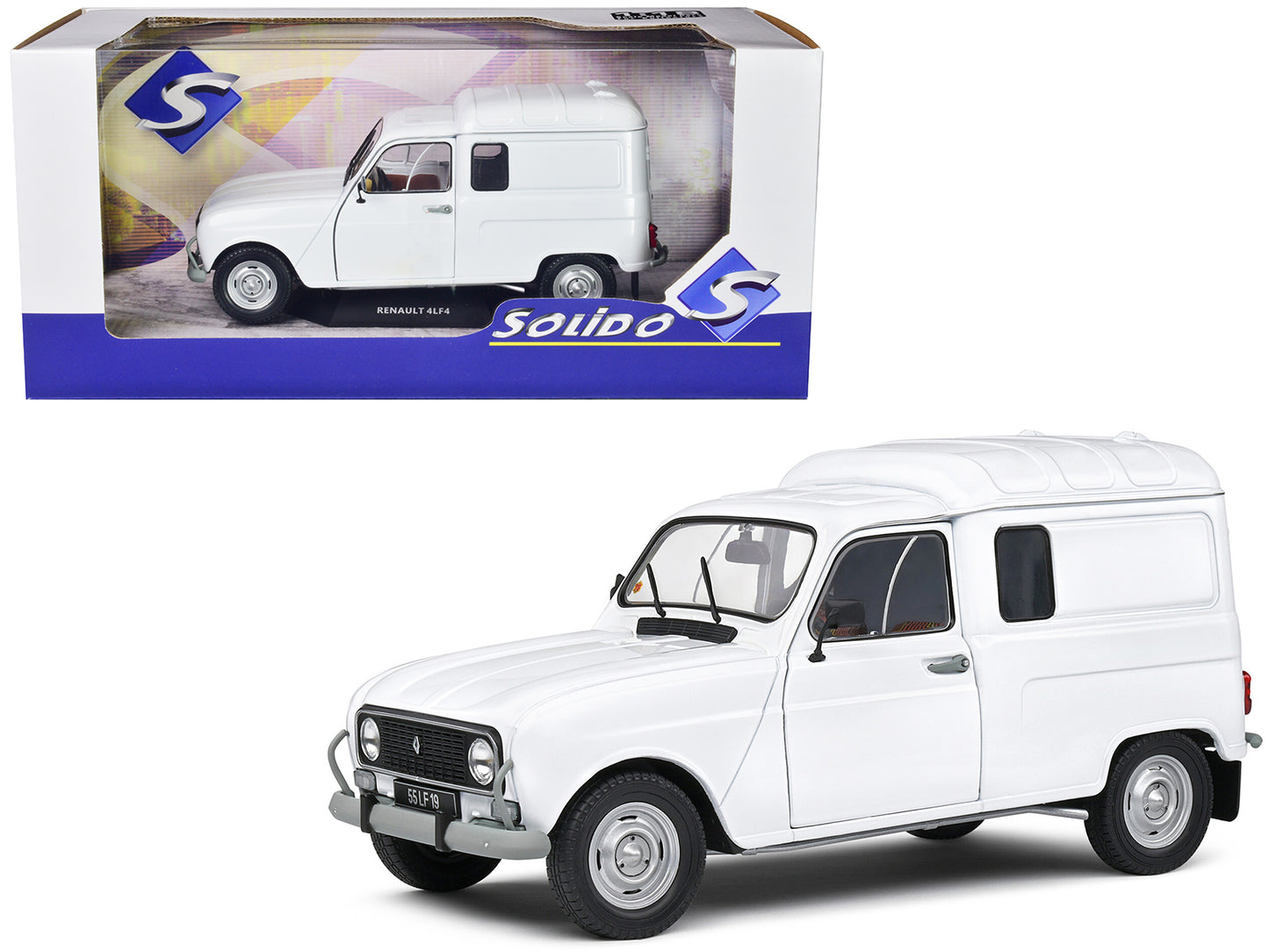 1975 Renault 4LF4 White 1/18 Diecast Model Car by Solido