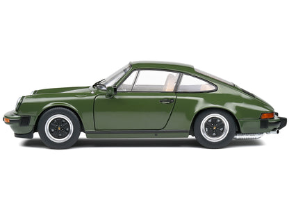 1974 Porsche 911 SC Olive Green with Black Stripes 1/18 Diecast Model Car by Solido