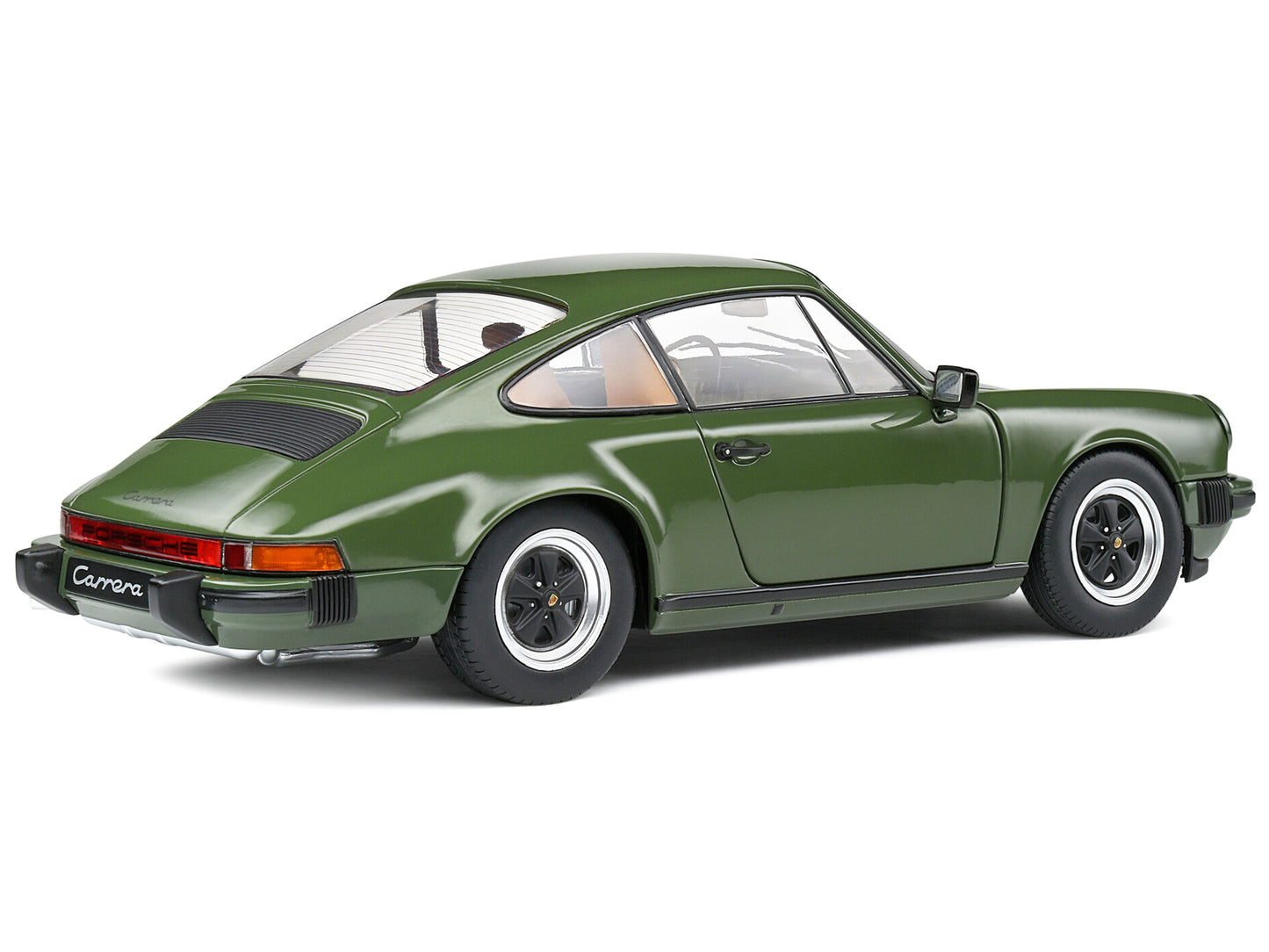 1974 Porsche 911 SC Olive Green with Black Stripes 1/18 Diecast Model Car by Solido