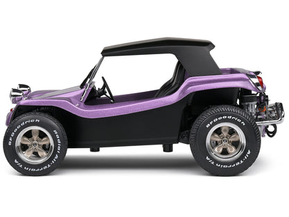 1968 Meyers Manx Buggy Purple Metallic with Black Soft Top 1/18 Diecast Model Car by Solido