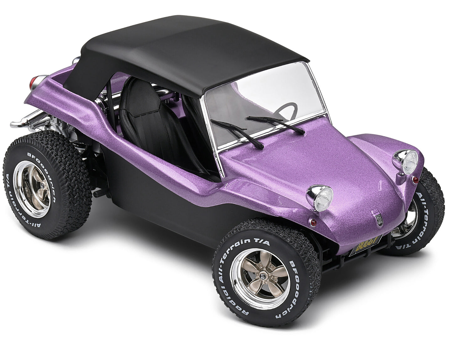 1968 Meyers Manx Buggy Purple Metallic with Black Soft Top 1/18 Diecast Model Car by Solido