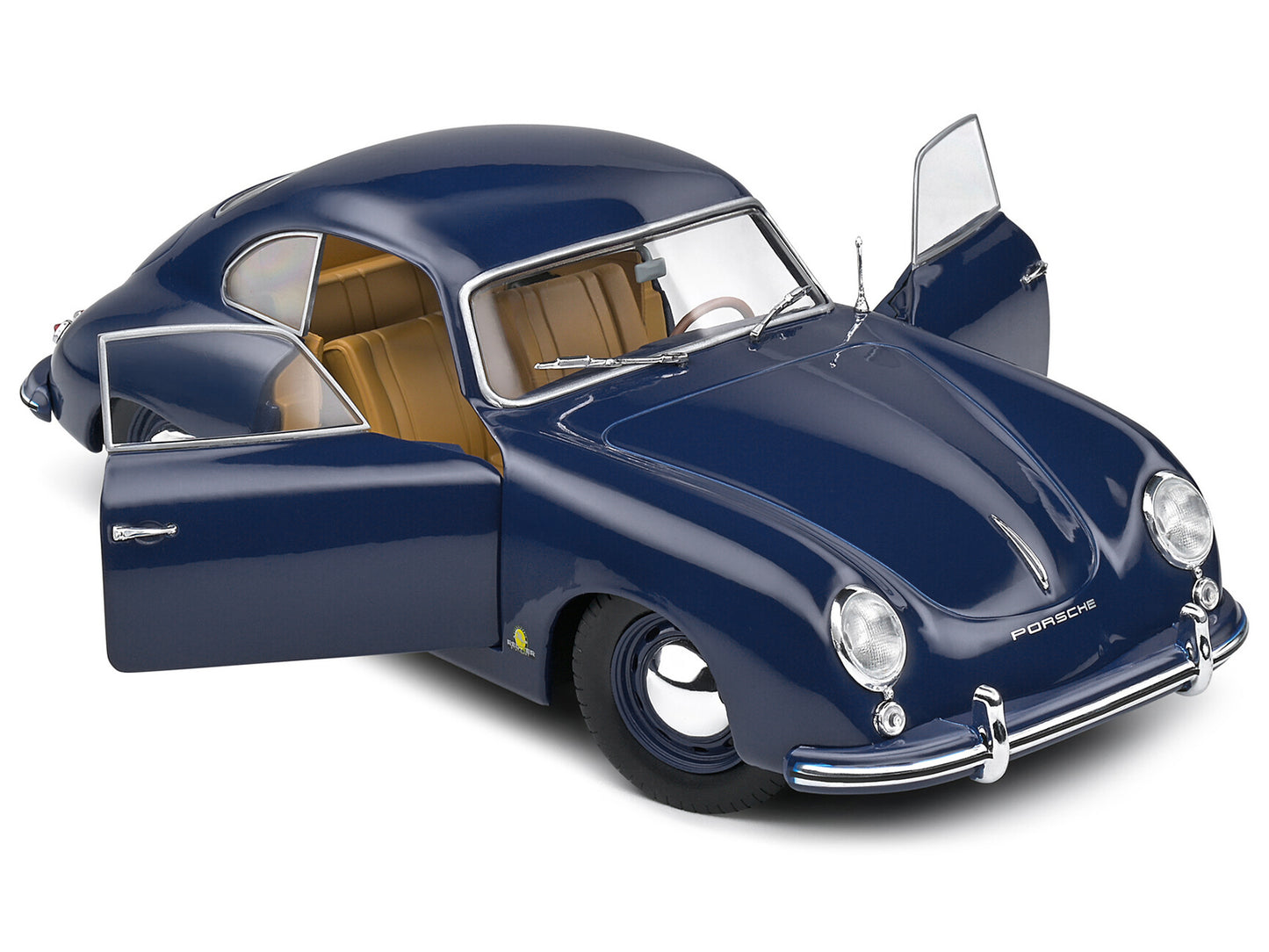 1953 Porsche 356 Pre-A Petrol Blue 1/18 Diecast Model Car by Solido