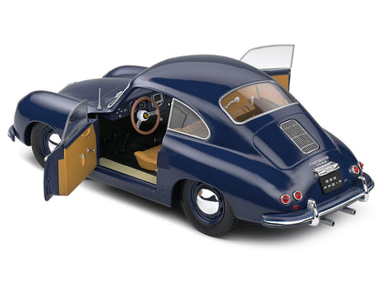 1953 Porsche 356 Pre-A Petrol Blue 1/18 Diecast Model Car by Solido