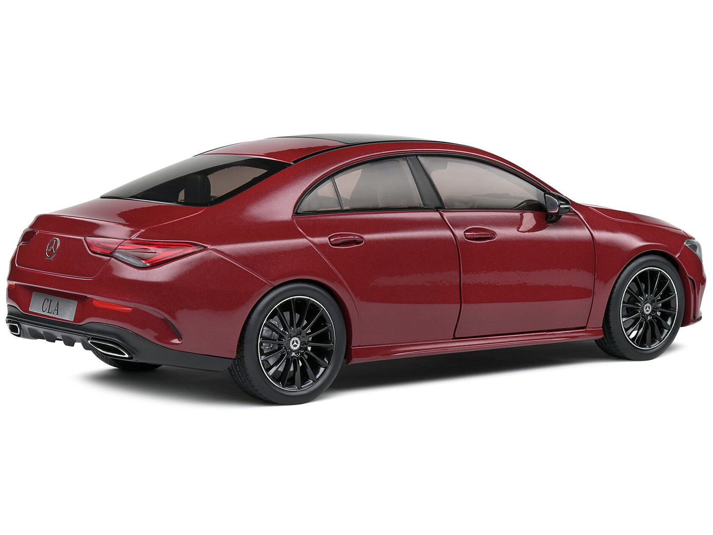 2019 Mercedes-Benz CLA C118 Coupe Rouge Patagonie Red Metallic with Sunroof 1/18 Diecast Model Car by Solido