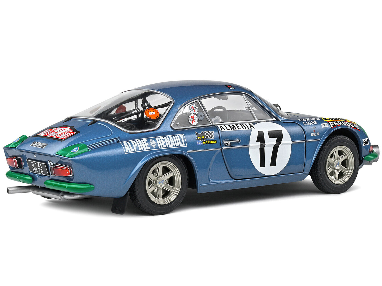 Alpine A110 1600S #17 Bernard Darniche - Alain Mahe "Rallye de Monte-Carlo" (1972) "Competition" Series 1/18 Diecast Model Car by Solido