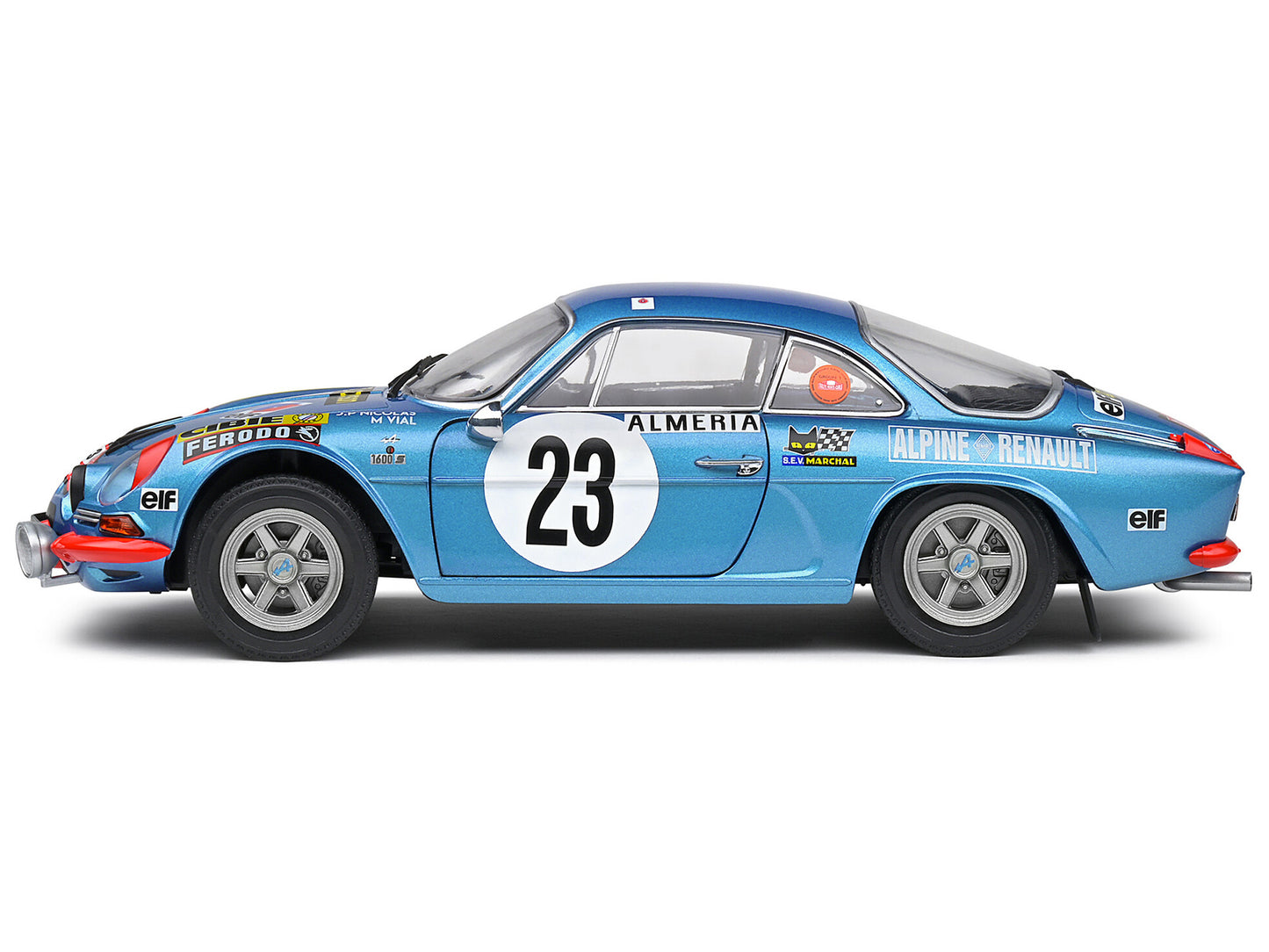 Alpine A110 1600S #23 Jean-Pierre Nicolas - Michel Vial "Rallye Monte-Carlo" (1972) "Competition" Series 1/18 Diecast Model Car by Solido